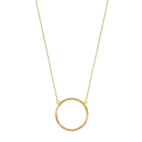 Collier cercle or 750/1000 diam. 16mm
