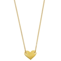 Collier coeur en argent 925/1000 doré - UNE HISTOIRE DE COEUR