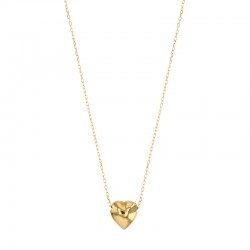 Collier coeur lisse Or 750/1000