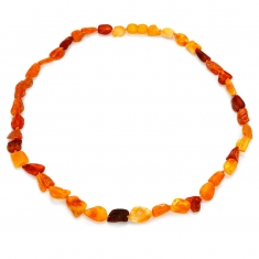 Collier en Ambre, fermoir à vis