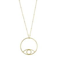 Collier en Argent 925/1000 doré - Oeil ajouré