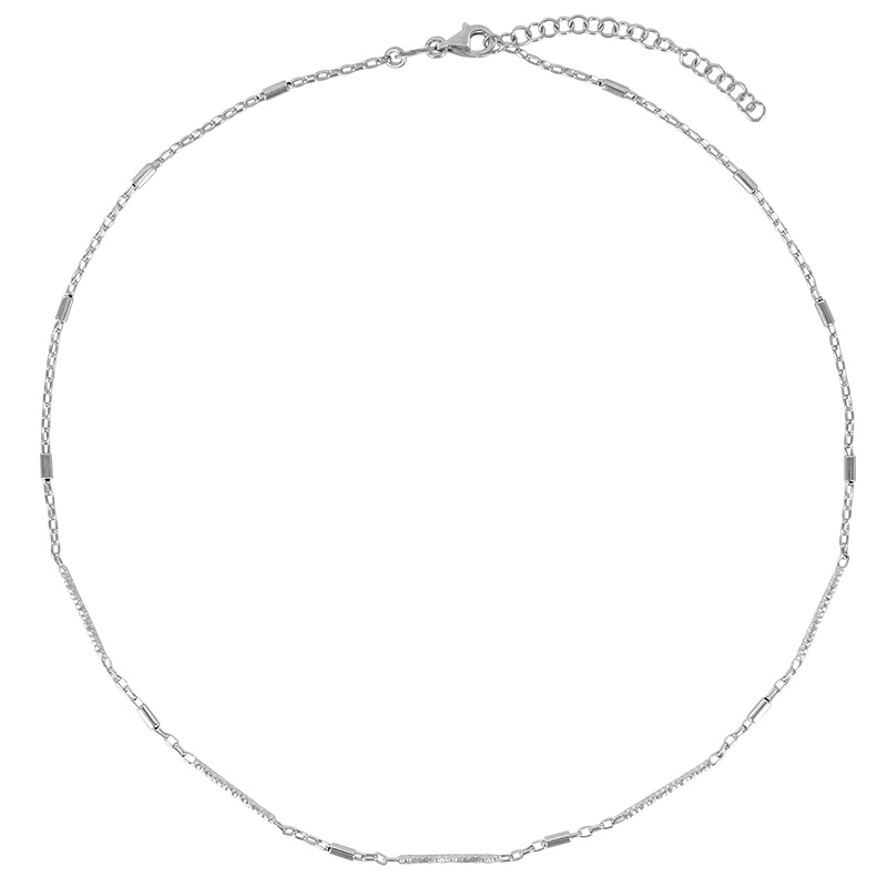 Collier en argent 925/1000 rhodié