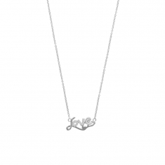 Collier en argent rhodié 925/1000 avec 