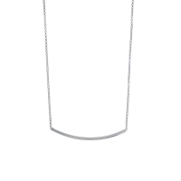 Collier en argent rhodié 925/1000 - forme carré