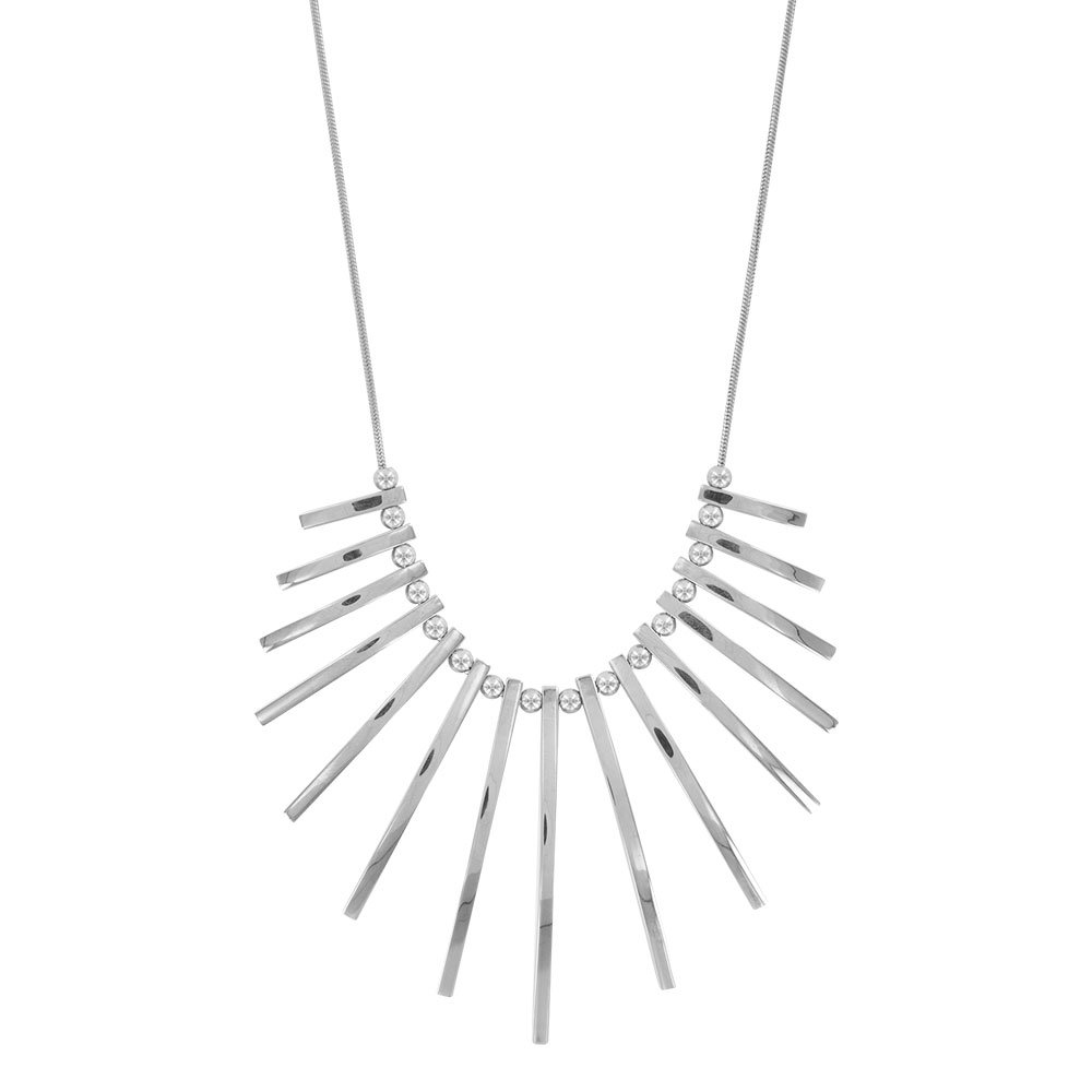 Collier femme en acier 45cm