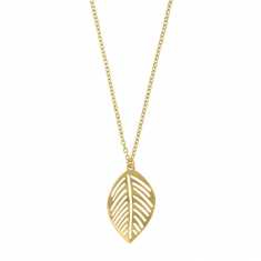Collier feuille ajourée en acier