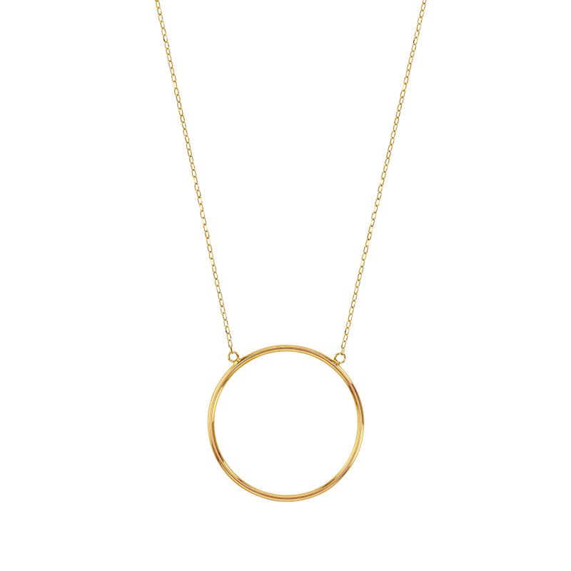 Collier grand cercle Or 750/1000 diam. 23mm