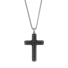 Collier grande croix motif 