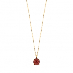 Collier Grenat diam. 7mm, Or 750/1000