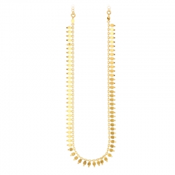 Collier INDIA orné de pampilles en argent 925/1000 platiné