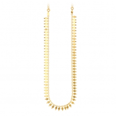 Collier INDIA orné de pampilles en argent 925/1000 platiné