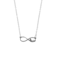 Collier infini love acier 40 + 5cm