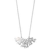 Collier inspiration ramure en acier