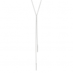 Collier lasso collection URBAN en argent 925/1000 rhodié