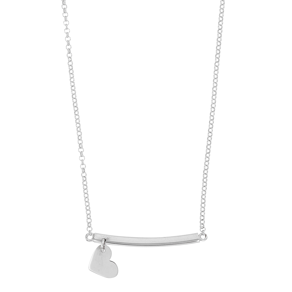 collier argent avec barre collier argent avec barre