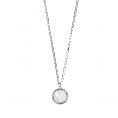 Collier MADRE PERLA argent 925/1000 doré en maille vénitienne allongée