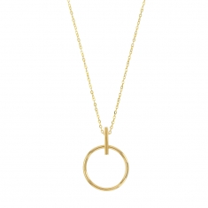 Collier Or 375/1000 avec cercle