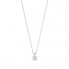 Collier Or 375/1000 avec oxyde de zirconium ø3.75mm (serti griffes)