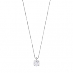 Collier Or 375/1000 avec oxyde de zirconium ø3.75mm (serti griffes)