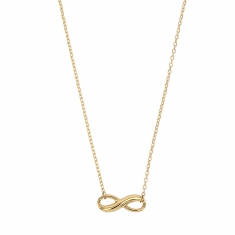 Collier Or 375/1000 - motif infini