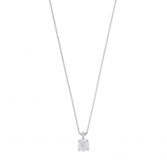 Collier Or 750/1000 maille vénitienne avec oxyde de zirconium (serti griffes)