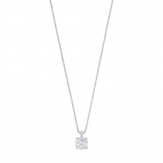 Collier Or 750/1000 maille vénitienne avec oxyde de zirconium (serti griffes)