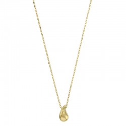 Collier orné d'une goutte en argent 925/1000 doré