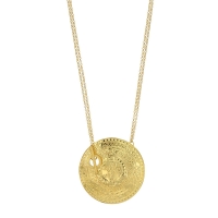 Collier OTTOMANE en Argent 925/1000 doré motif antique