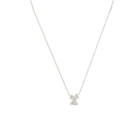 Collier pendentif lapin en argent et oxyde de zirconium