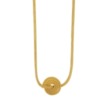 Collier rond en argent 925/1000 doré