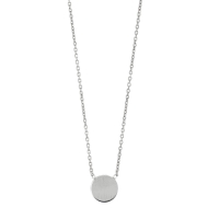 Collier rond en argent 925/1000 rhodié