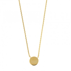 Collier rond en argent 925/1000 rhodié