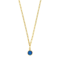 Collier rond en verre blanc nacré, argent 925/1000 doré