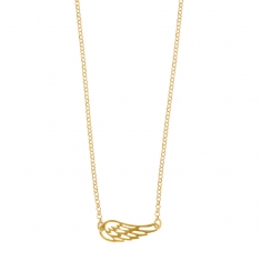 Collier UNE HISTOIRE DE COEUR en argent 925/1000 doré orné d'une aile