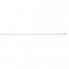 Cordon coton violet, fermoir argent 925/1000 rhodié