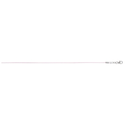 Cordon coton violet, fermoir argent 925/1000 rhodié
