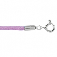 Cordon en polyester et fermoir en argent 925/1000