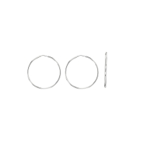 Créoles diam. 20mm Argent 925/1000  - diam. fil 2mm