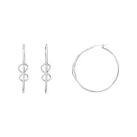 Créoles en argent 925/1000 - infini