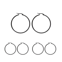 Créoles fines acier 40mm