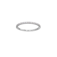 Demi alliance Or blanc 375/1000 avec oxydes de zirconium