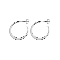 Demi-créoles diam. 25mm en argent 925/1000 diam. fil 1.50mm
