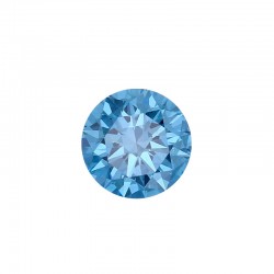 Diamant synthétique taille ronde Fancy Blue 0,30ct VS, diam. 4,25mm