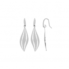 Fils d'oreilles en argent 925/1000 en filigrane