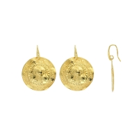 Fils d'oreilles OTTOMANE en Argent 925/1000 doré motif antique