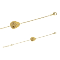 Bracelet argent 925/1000 doré motif serpent 