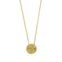 Collier argent 925/1000 doré orné d'un motif aigle 