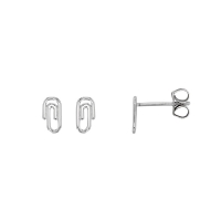 Boucles d'oreilles en Argent rhodié 925/1000 - trombones