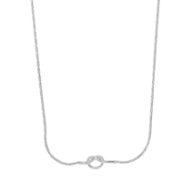Collier argent 925/1000 avec petit noeud