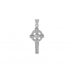 Pendentif croix celtique, argent 925/1000 rhodié